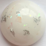 KeepsakeMom Breastmilk Jewelry Inclusion Opal Effect Silver Flakes