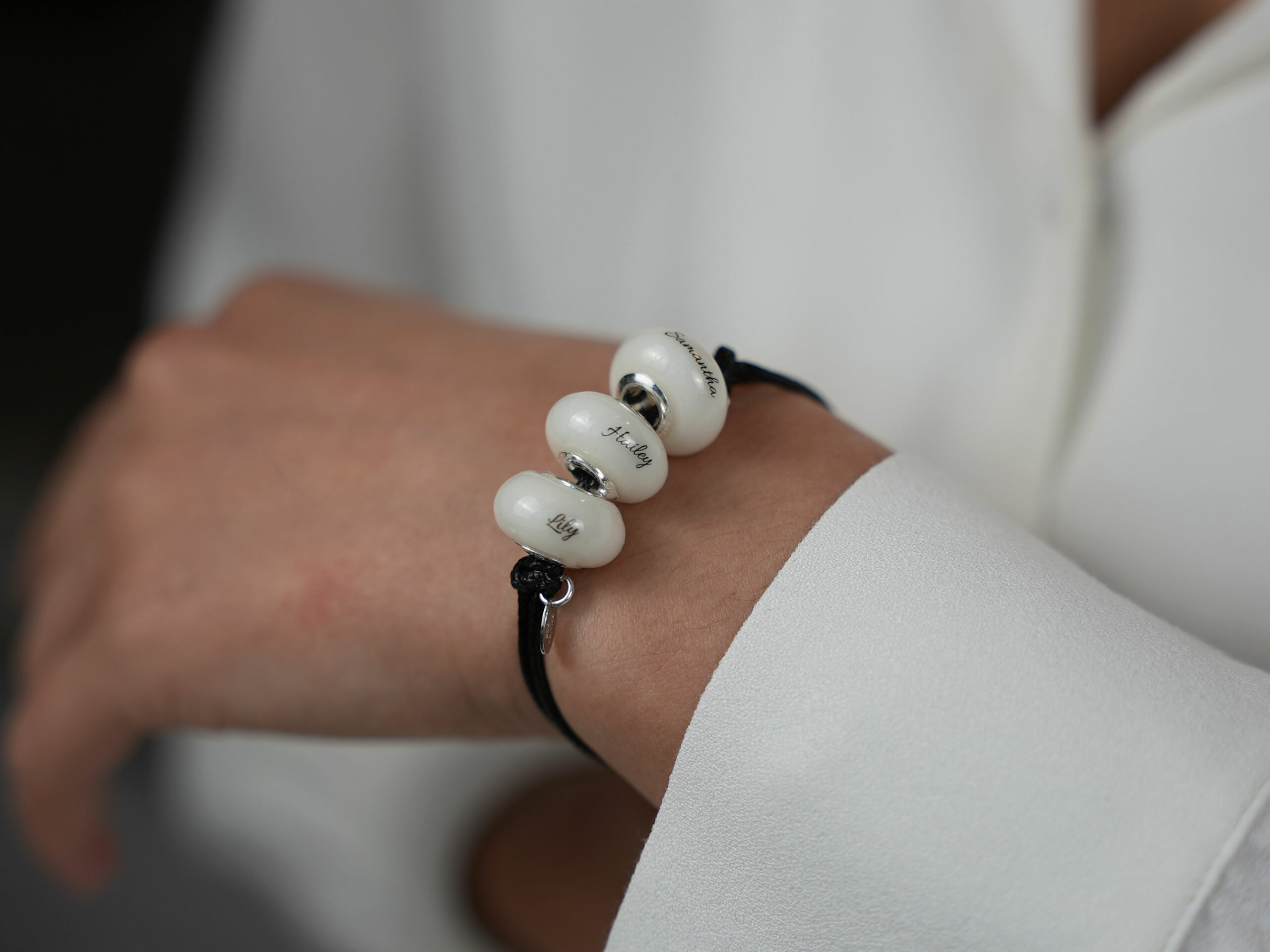 Design Your Own 3 Beads Breast Milk Bracelets and Beads, Breast Milk