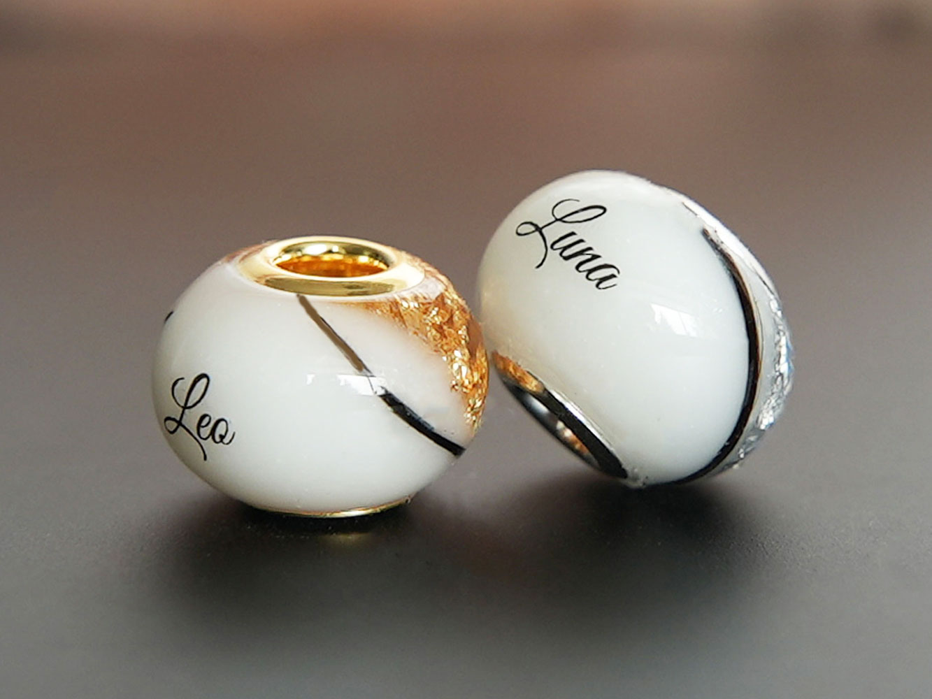 Breastmilk Beads Silver And Gold