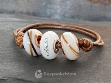 KeepsakeMom Breastmilk Jewelry Breastmilk Beads Bead Lock Of Hair KeepsakeMom-Breastmilk-Jewelry-Breastmilk-Beads-Bead-Lock-of-Hair