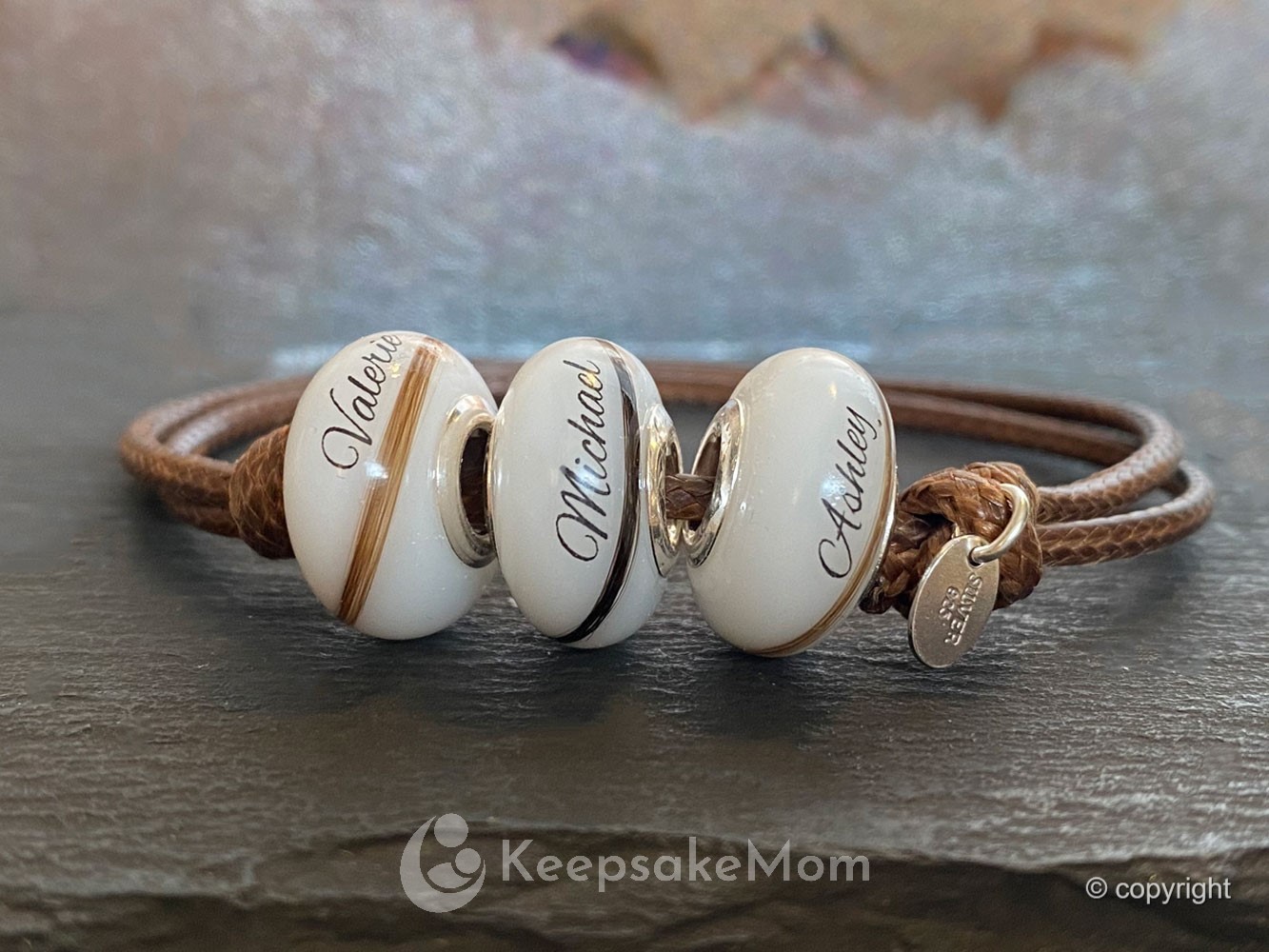 Design Your Own 3 Beads Breast Milk Bracelets and Beads, Breast Milk