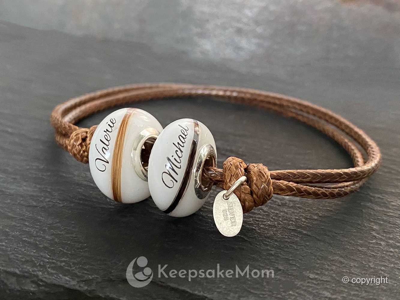 Design Your Own 2 Beads Breast Milk Bracelets and Beads, Breast Milk