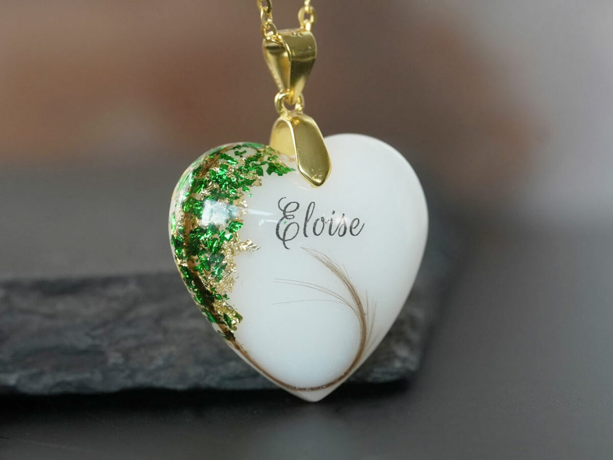 Breastmilk Jewelry DIY Kit With Heart Golden Colour Pendant