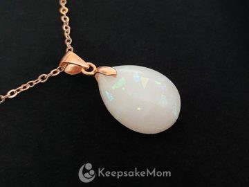 KeepsakeMom-Breastmilk-Jewelry-Breastmilk-Necklace-Drop-Of-Gold-Rose-Gold-18mm-Boxed