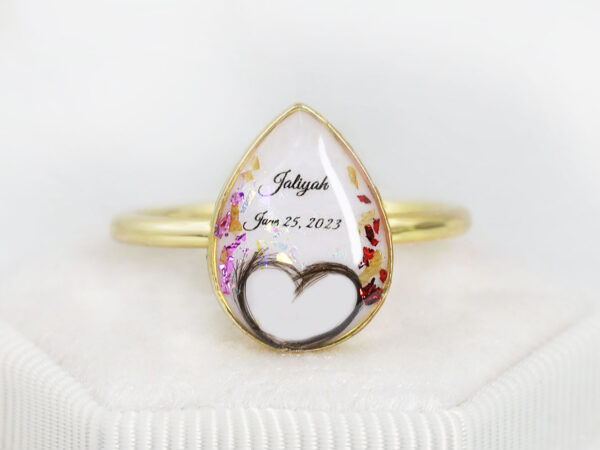 14K Design Your Own, Milk Drop Ring - Image 7