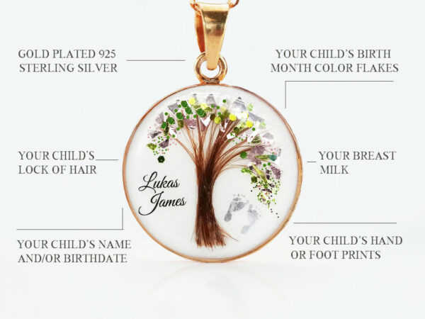 Lock of hair necklace on sale
