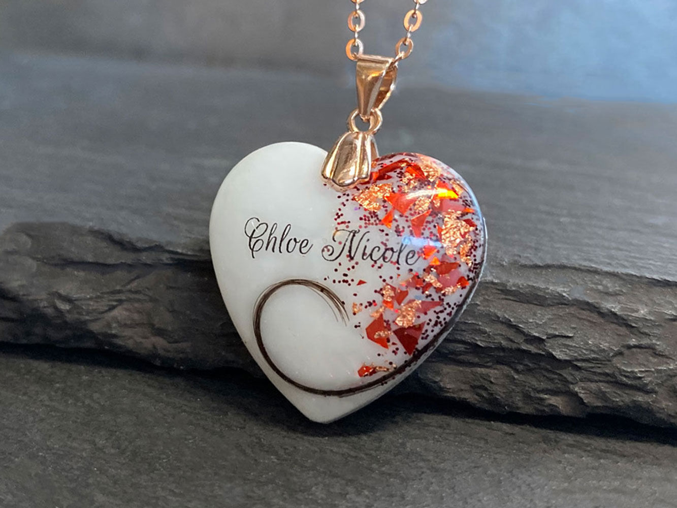 Inside My Heart Necklace, Breastmilk Necklaces