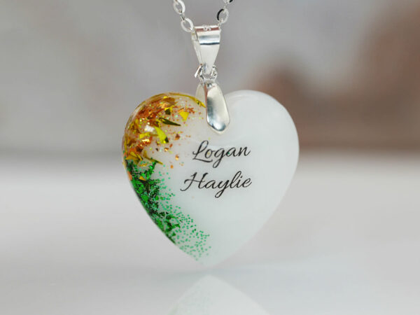 Heart with Two Birth Color Flakes - Image 10