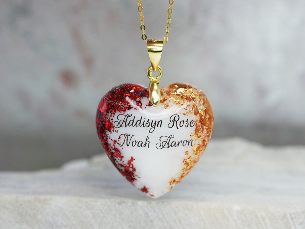 Design Your Own Heart and Soul Breastmilk Necklaces, Design Your