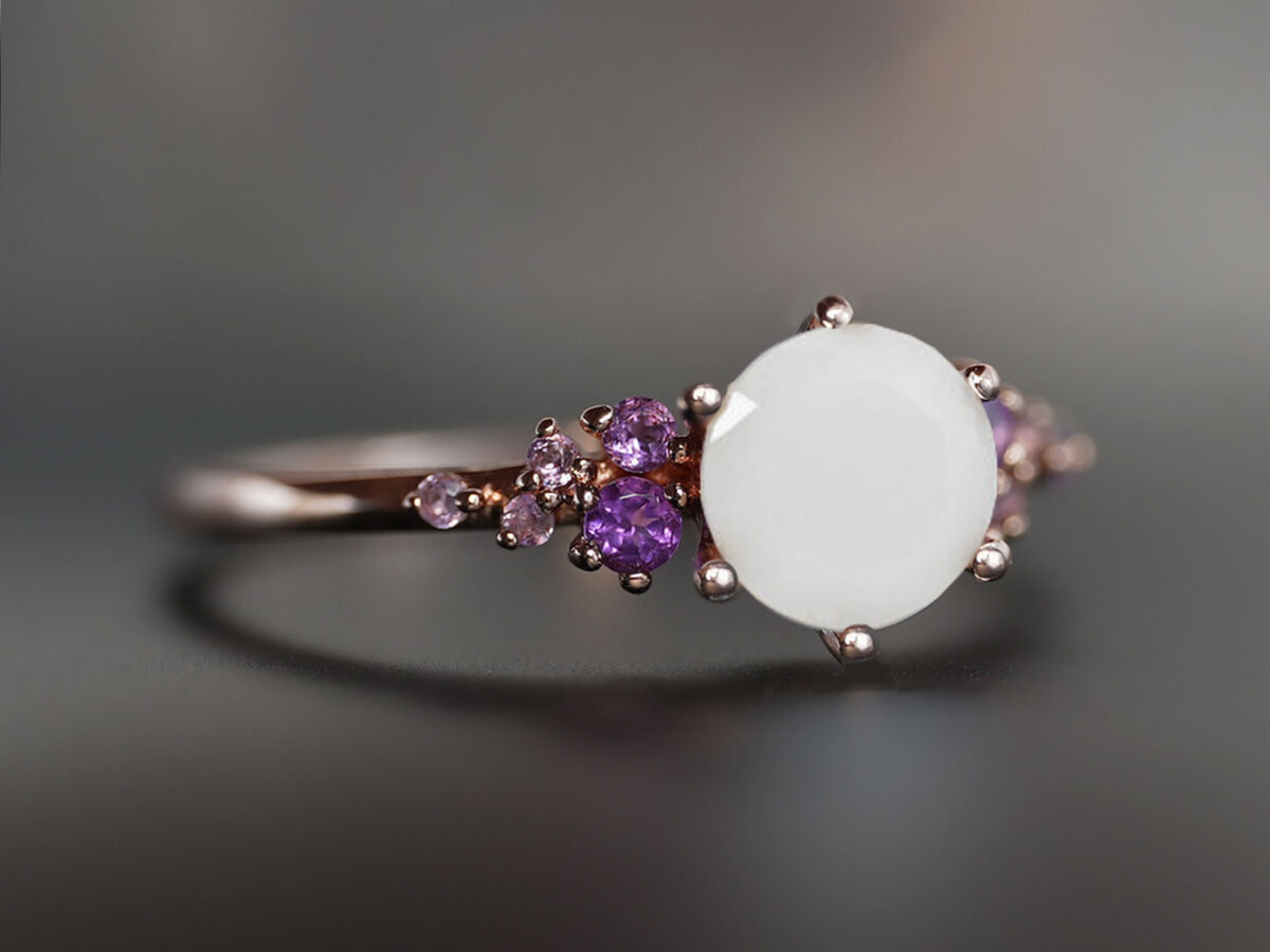breastmilk-jewelry-ring-birth-month-color-crystals-alexandrite-keepsakemom-rose-gold
