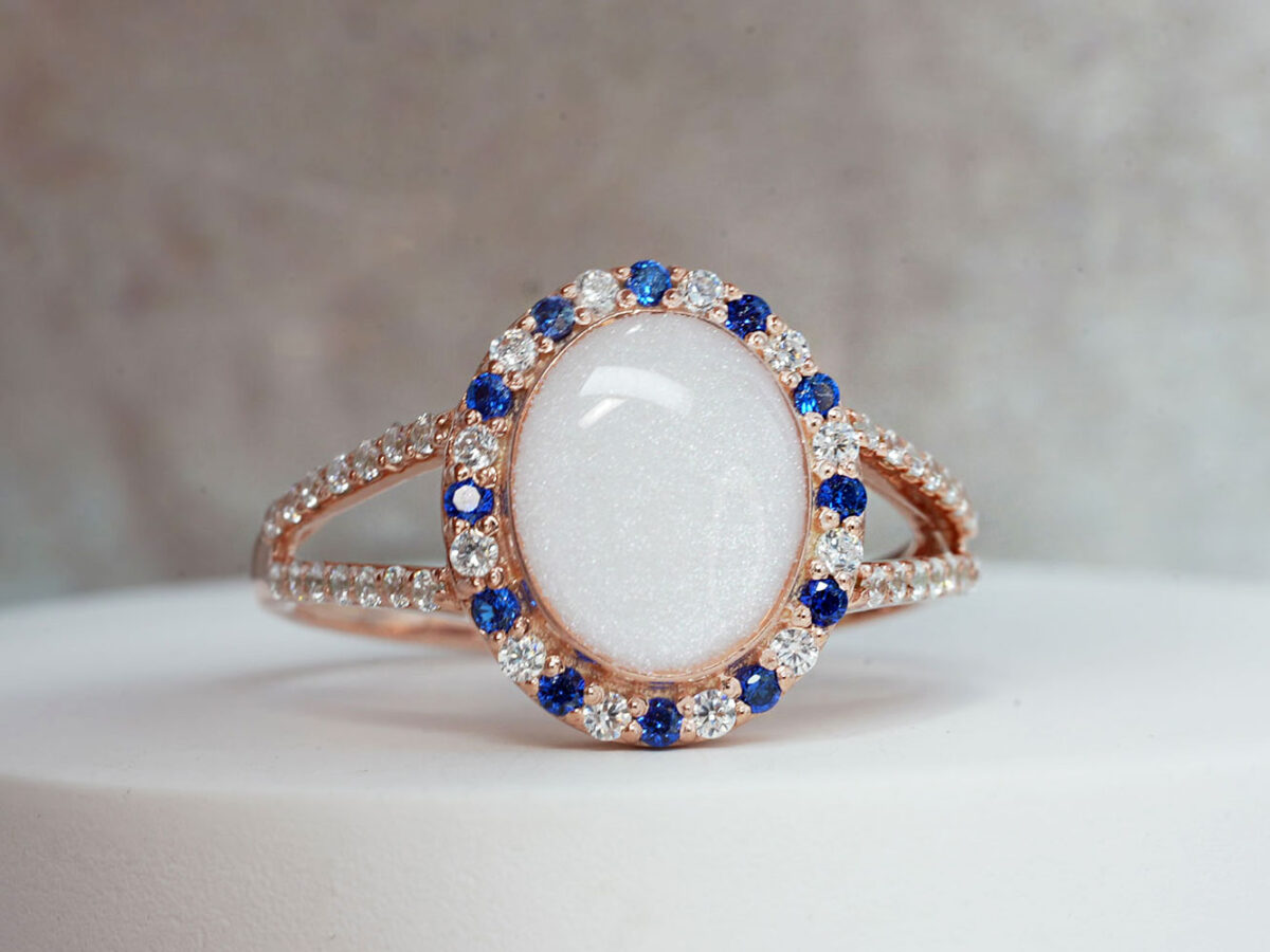 breastmilk-oval-ring-rose-gold-sapphires-crystals-keepsakemom