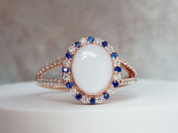 breastmilk-oval-ring-rose-gold-sapphires-crystals-keepsakemom
