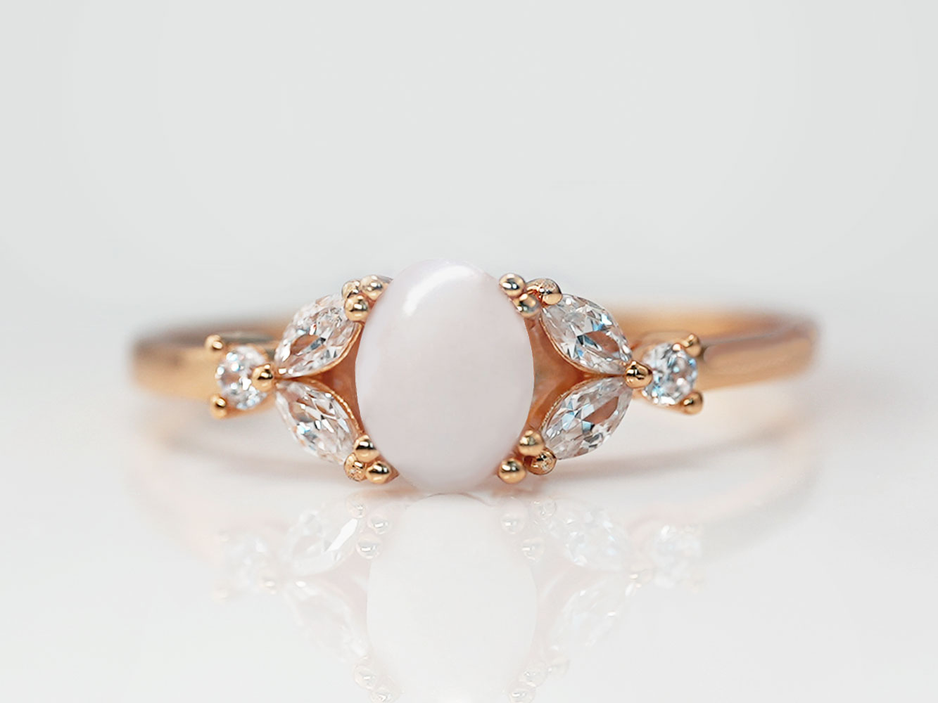 Breastmilk Jewelry Ring Moments Keepsakemom Rose Gold Crystals