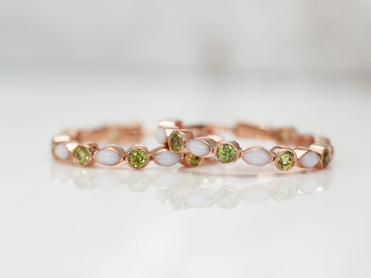 breastmilk jewelry earrings studded hoops infinity marquise style birth month colored peridot August crystals KeepsakeMom yellow gold