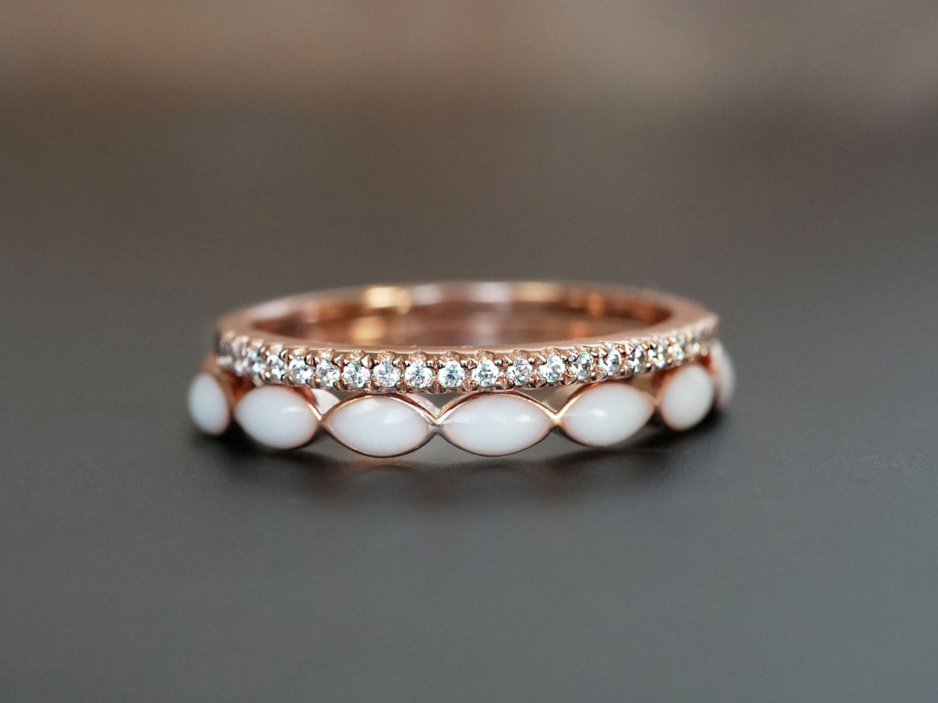 Love All Around Breast Milk Rings, 14K Gold Breast Milk Jewelry