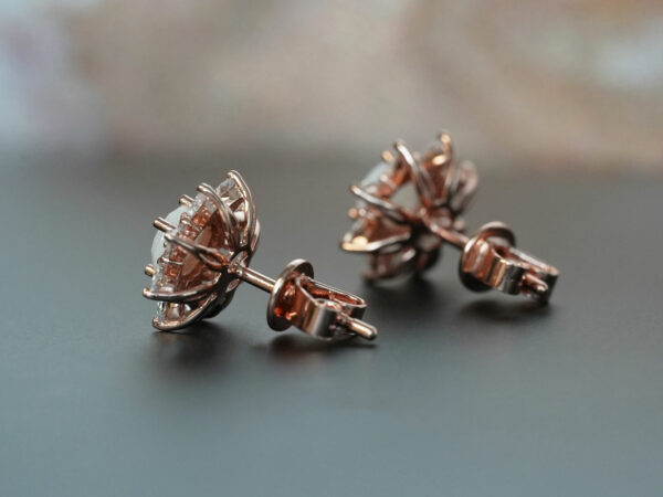 breastmilk jewelry fancy crystals star or flower shaped studded earrings KeepsakeMom backs