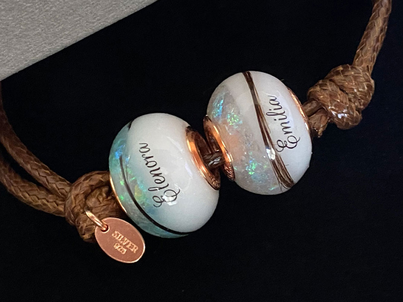 Celebration (Birth Month Colors) Set of 2 Breast Milk Bracelets and Beads, Breast Milk Beads