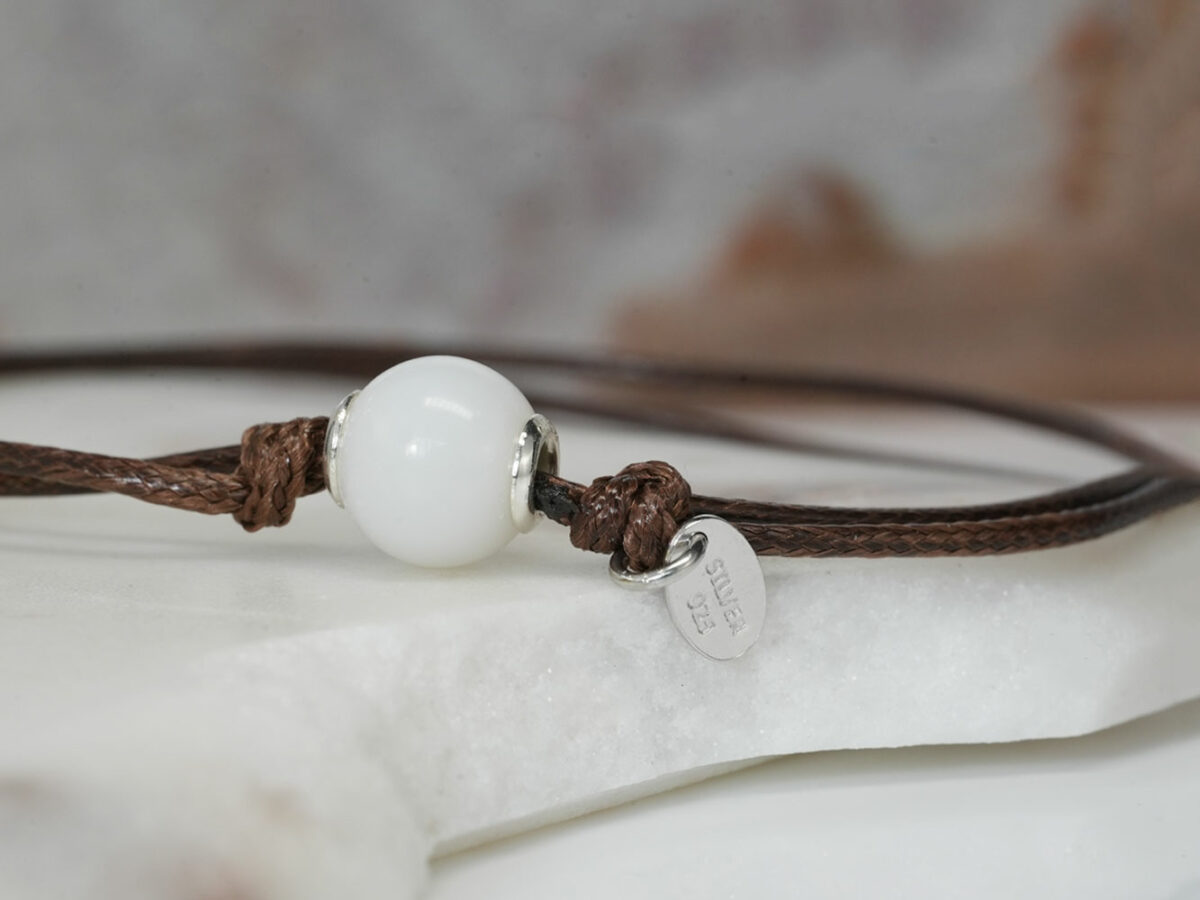 breastmilk jewelry pearl bracelet with silver keepsakemom