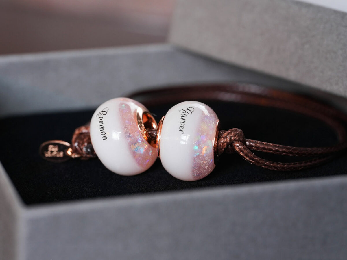 Expanded DIY breastmilk jewellery kit stainless steel – White heart  keepsakes
