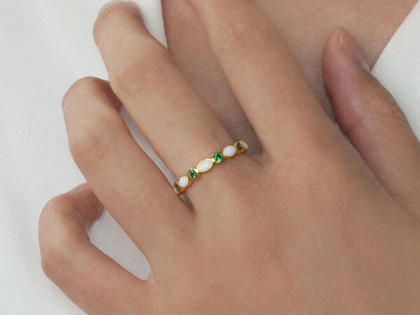 DIY Breast Milk Kit – Marquise Ring (birth month color) - Image 3