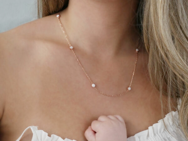 breastmilk jewelry necklace model mother baby from KreepsakeMom