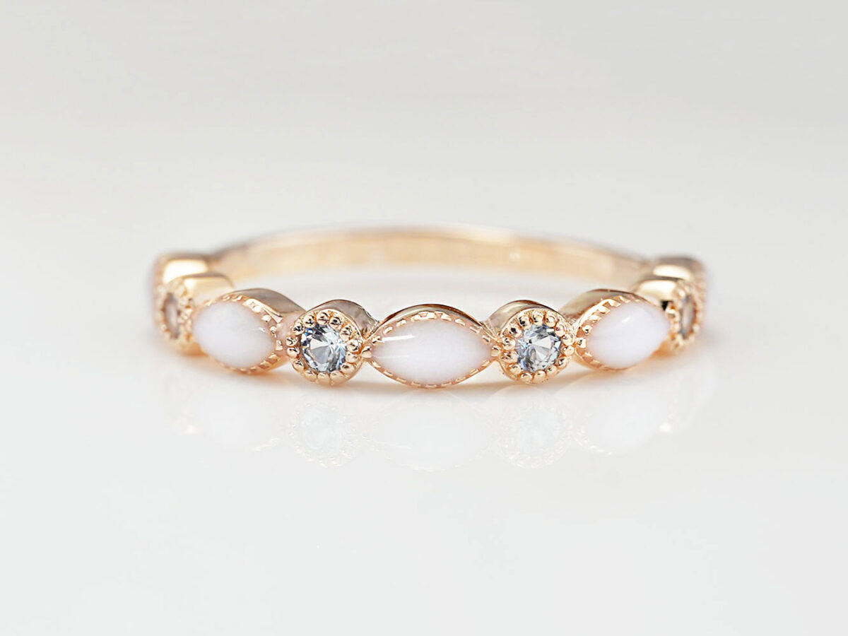 breast milk ring marquise style infinity with birth month color gems clear color crystals from keepsakemom gold setting