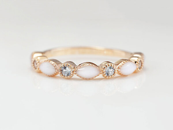 breast milk ring marquise style infinity with birth month color gems clear color crystals from keepsakemom gold setting