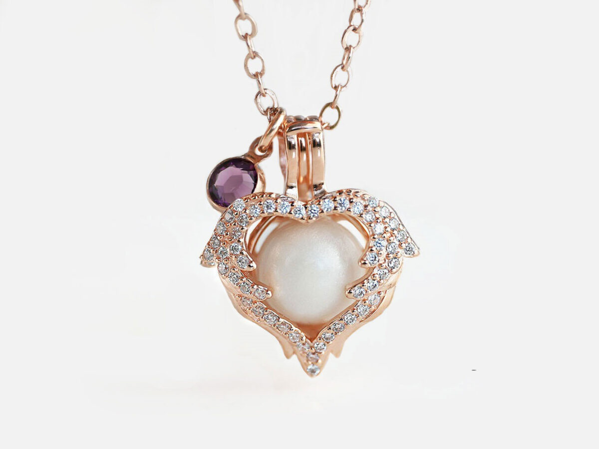 n-breastmilk-jewelry-necklace-pearl-cage-rose-gold-purple-birth-month-crystal-keepsakemom