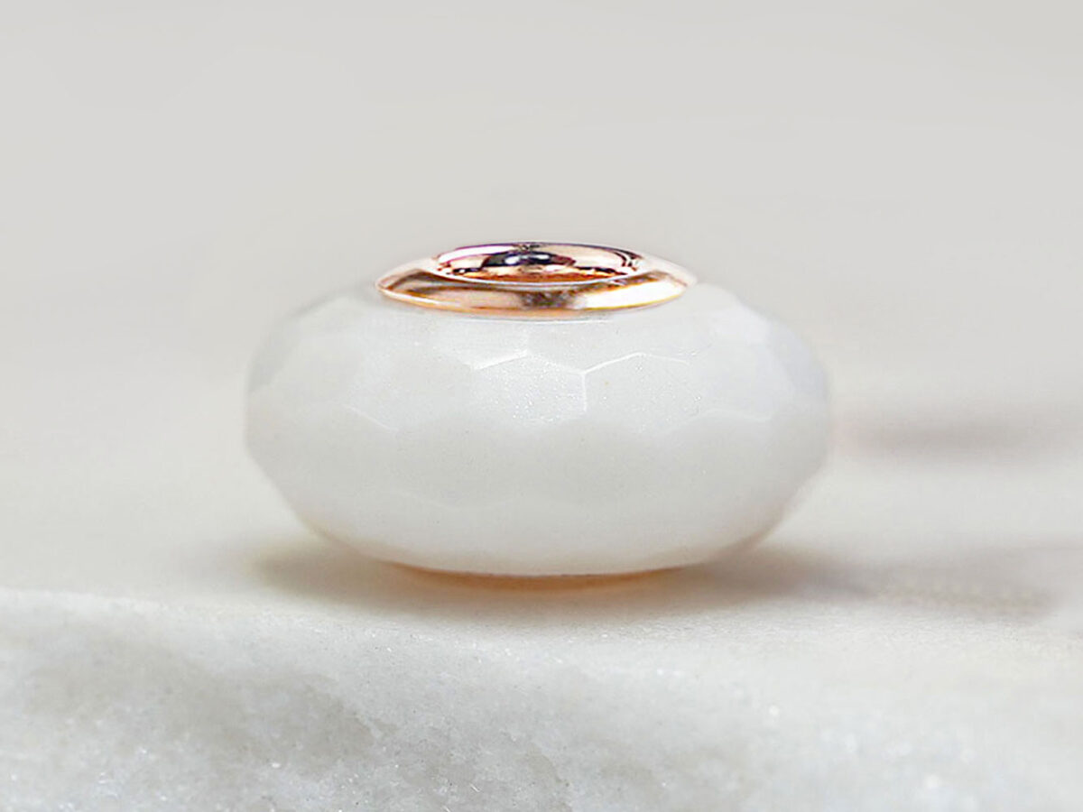 DIY kit breast milk jewelry faceted simple breastmilk bead from KeepsakeMom