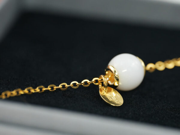 breastmilk jewelry bead bracelet with yellowgold keepsakemom