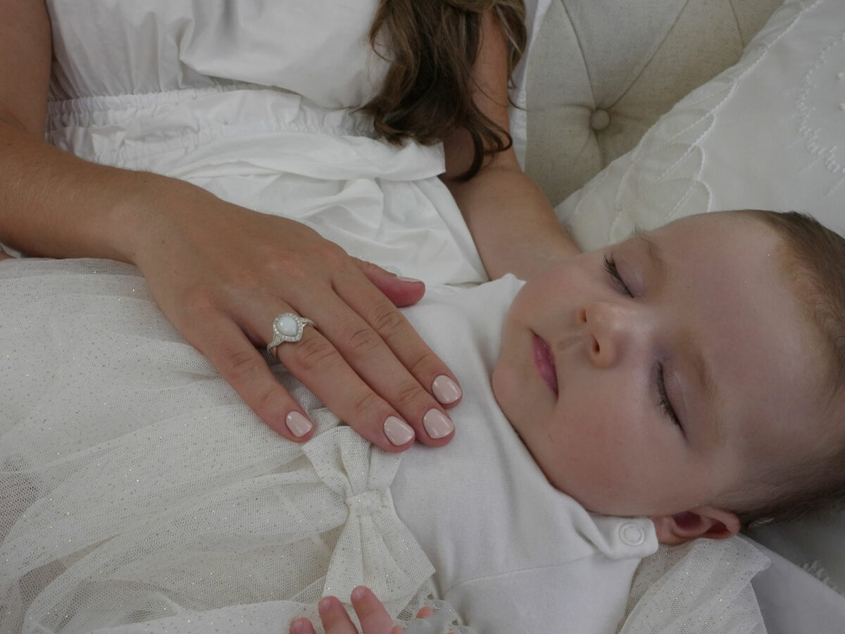 breastmilk jewelry ring model mother baby from KreepsakeMom