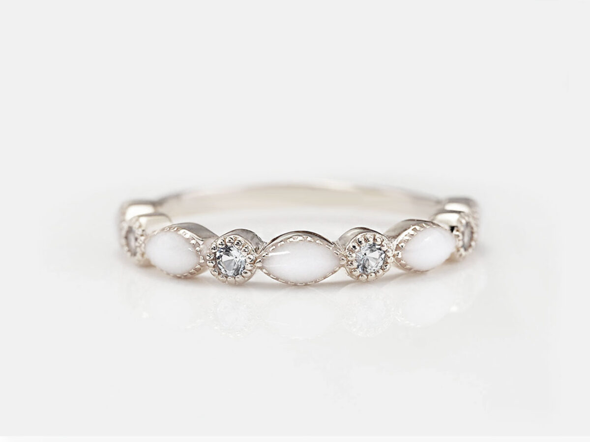 breastmilk jewelry sterling silver fine band ring for DIY kit from KeepsakeMom