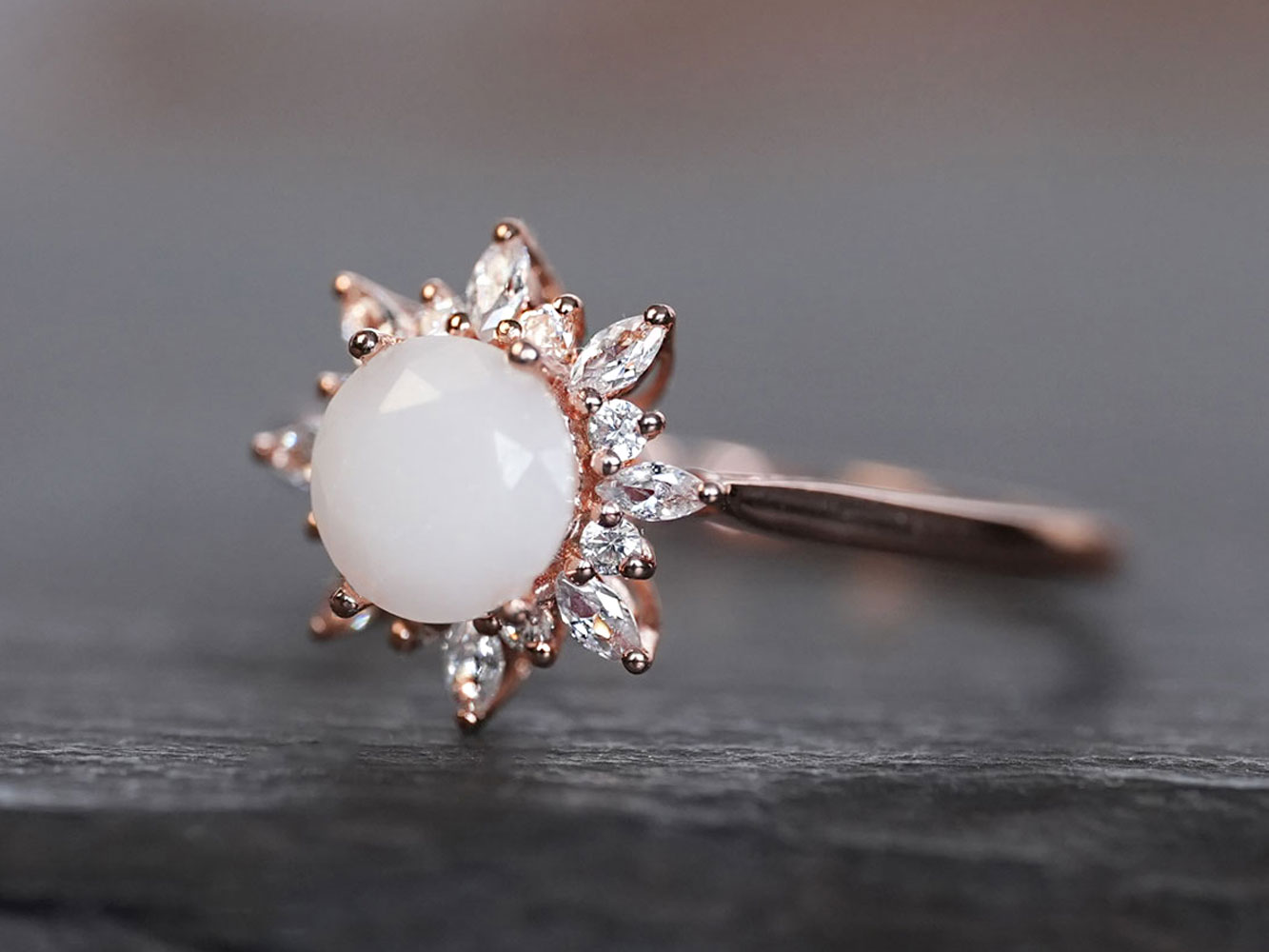Vintage Diamond Shape Breastmilk Ring DIY Breastmilk Jewelry 