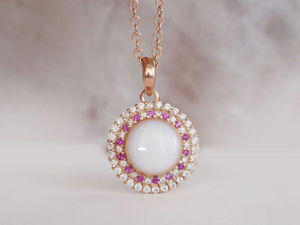 breastmilk-jewelry-disc-necklace-crystals-october-pink-tourmaline-keepsakemom