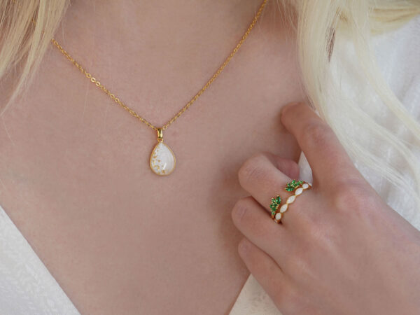 DIY Breast Milk Kit – Teardrop 14x10 Necklace - Image 4