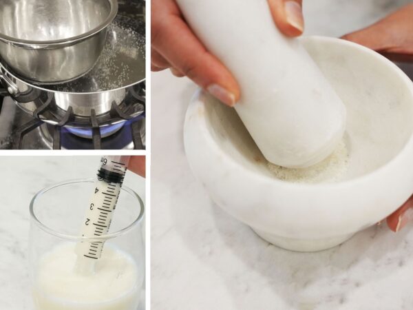 diy kit breastmilk jewelry from keepsakemom steps shown