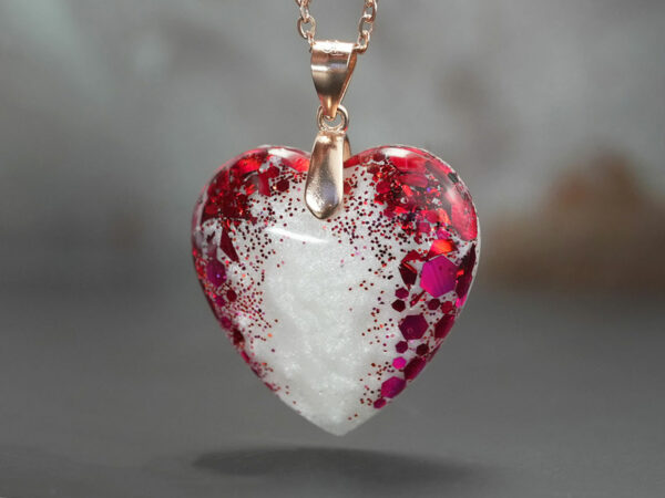 Heart with Two Birth Color Flakes - Image 13