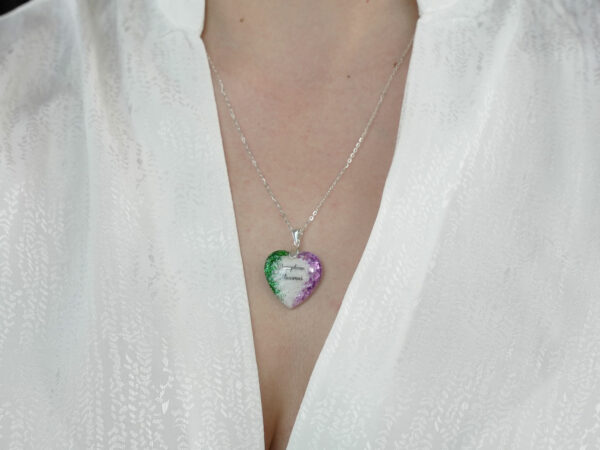Heart with Two Birth Color Flakes - Image 14