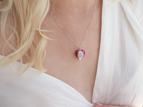 Heart with Two Birth Color Flakes - Image 3