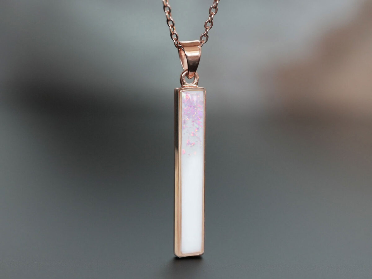 breastmilk-jewelry-bar-necklace-simple-classic-purple-gems-opals-gold-keepsakemom