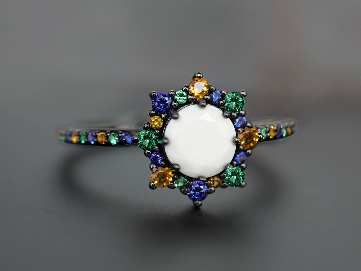エルセーヌ　ノンセルクイックwith SUPER　jewelry　ball Luna Noire | Breast Milk Rings | KeepsakeMom