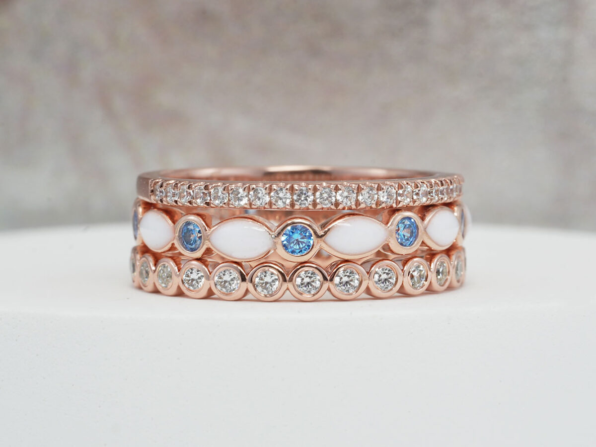 breastmilk-jewelry-rose-gold-rings-set-three-rings-crystals-bands-keepsakemom
