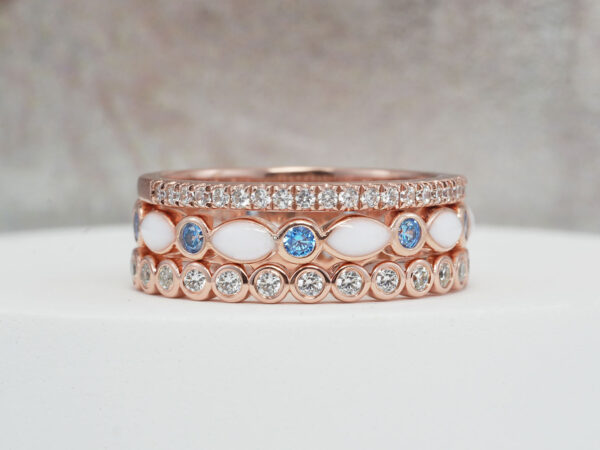 breastmilk-jewelry-rose-gold-rings-set-three-rings-crystals-bands-keepsakemom