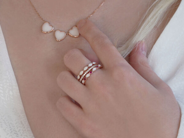 14K Harmony Half Band - Image 4