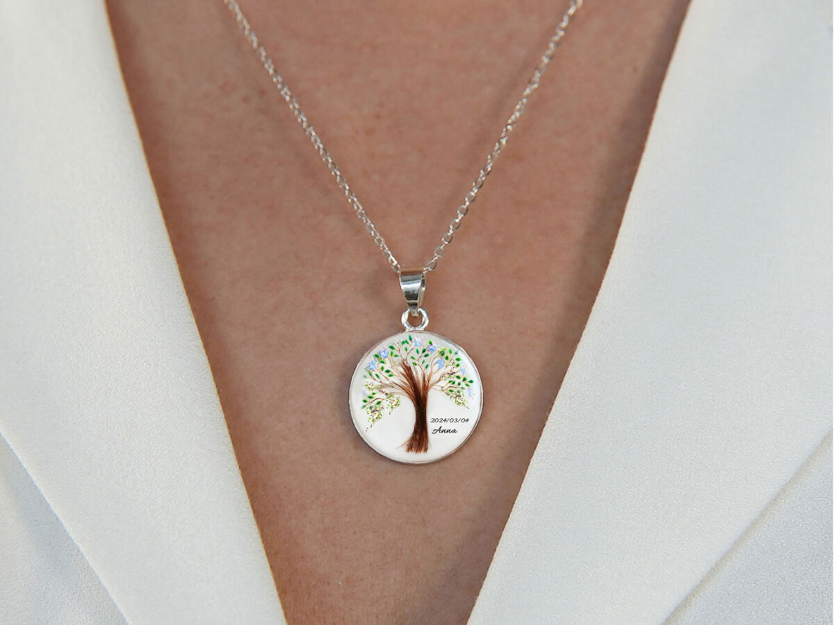Breast Milk Tree of Life Necklace KeepsakeMom