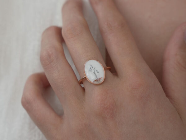 My Little Flower Ring with Ashes - Image 2