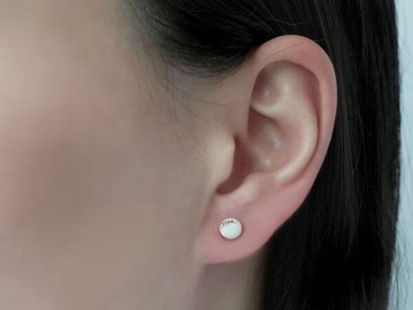 Moon Earrings with Ashes - Image 2