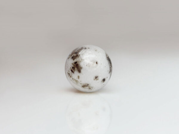 keepsake memorial pearl made with breastmilk simulation and ashes from keepsakemom