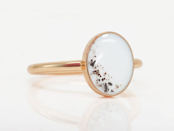 Memorial Keepsake Ring with Ashes Ashes and Memorial Jewelry