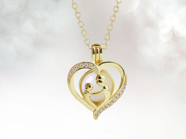 Mother/Baby Locket Necklace